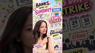 🏦 BANKS OPEN ON SUNDAY 27 Sept + 3-Day Bank Strike Explained!