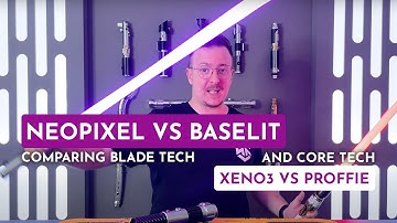 Comparing Xeno3 and Proffie / Baselit and Neopixel lightsabers