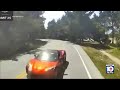 Tour bus hit head-on by careening Corvette in California
