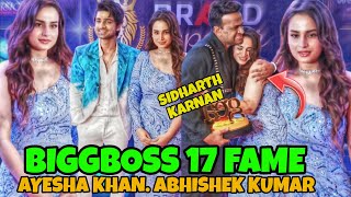 BiggBoss 17 Fame / Ayesha Khan / Abhishek Kumar / Sidharth Karnan / Global Excellence Awards 2024