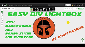 DIY Light Boxes simple - Easy by using MakerWorld and Bambu Slicer