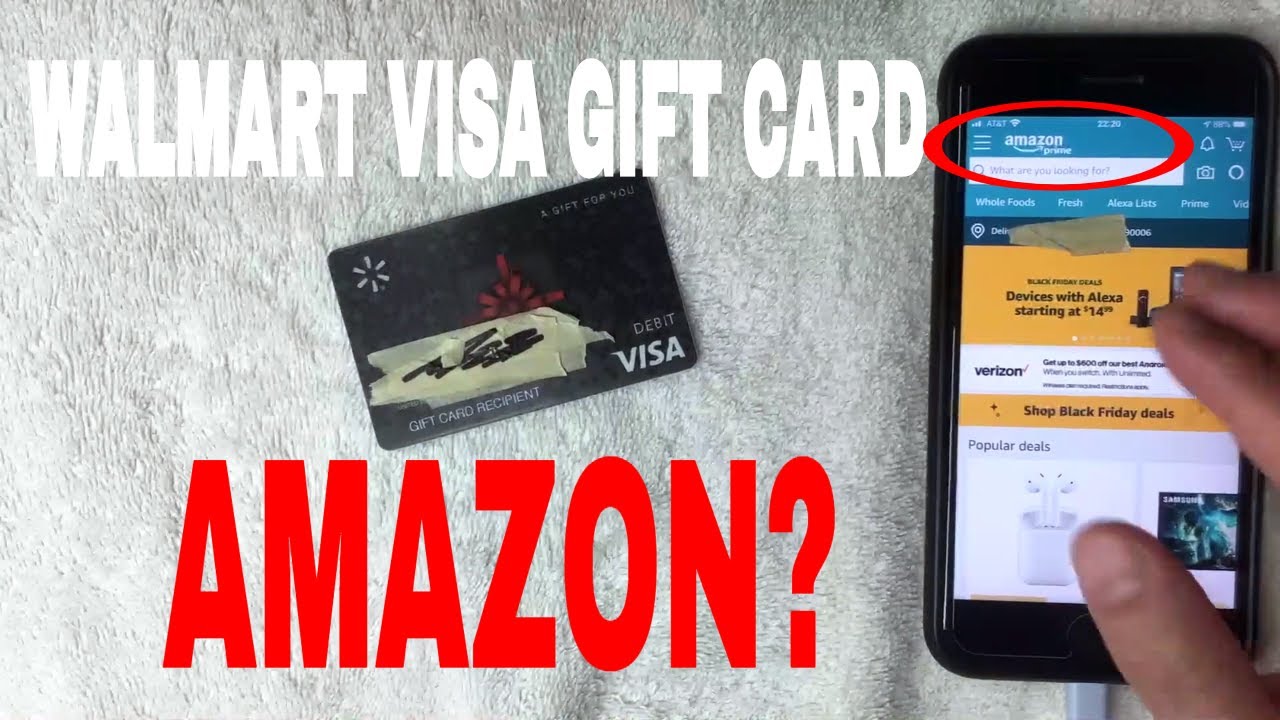 Can You Use Walmart Visa Gift Card On Amazon 🔴 YouTube