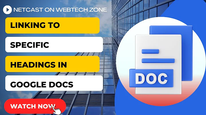 Google Docs Link To Heading | Linking To Specific Headings In Google Docs