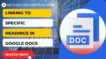 Google Docs Link To Heading | Linking To Specific Headings In Google Docs