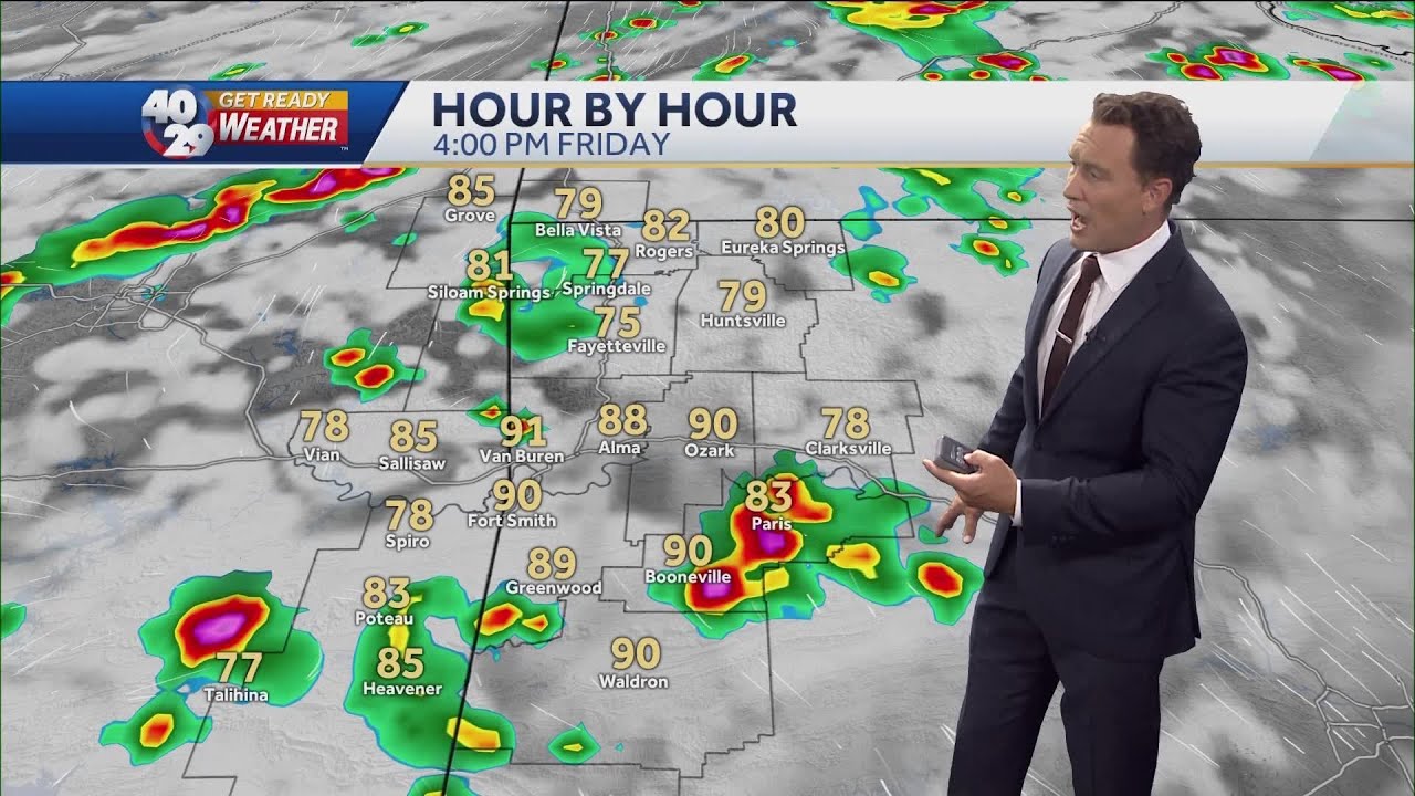 Rain chances to arrive for Labor Day weekend in Arkansas - YouTube