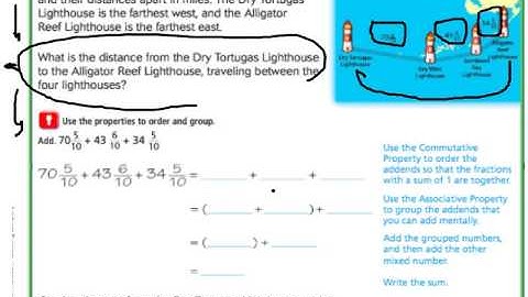 Go Math 7.9 Fractions and Properties of Addition