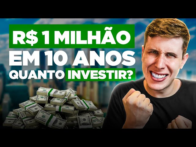 Quanto preciso investir para juntar R$ 1 milhão?