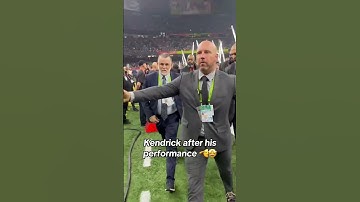 Thumbnail of Kendrick Lamar after halftime performance 🫡 #kendricklamar #NFL #SuperBowl #football