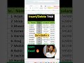 ⚡ MS Excel Insert Shortcut Key | Save Time Like a Pro! #shorts