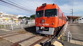 伊予鉄道高浜線 梅津寺駅 伊予鉄3000系 発車シーン