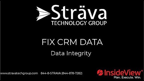 InsideView Data Integrity | See how to fix CRM data