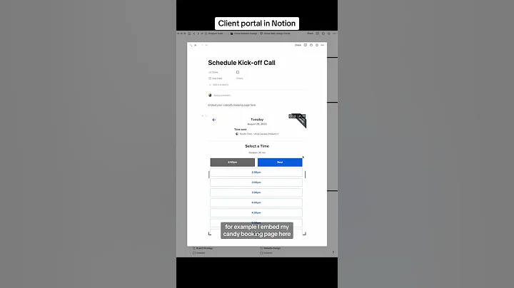 I created my client portal in Notion and its been the easiest way to keep track of eberythjng in one