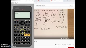 LCHL Complex Numbers - Casio Rectangular to Polar Purely Real or Imaginary