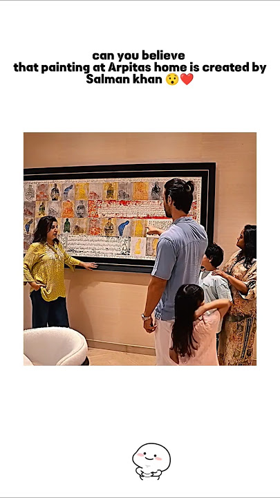 that painting on Arpitas home 🤭#salmankhan #bollywood #celebrity