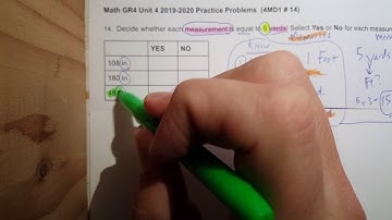 4MD1 #14 (convert yards to feet to inches)