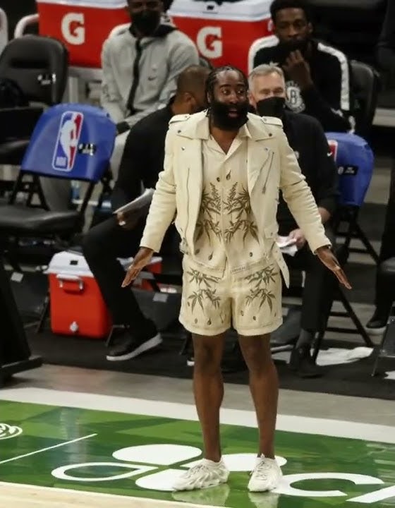 James Harden's Outfit Goes Viral for Resembling Cookie Monster