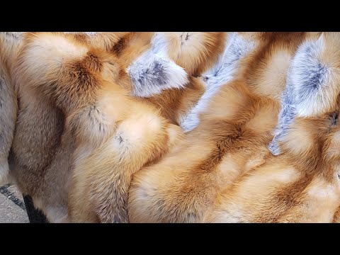 Fox real fur blanket how to make 