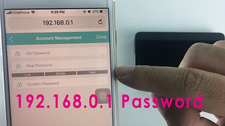 TP-Link 4G : Set 192.168.0.1 password | NETVN