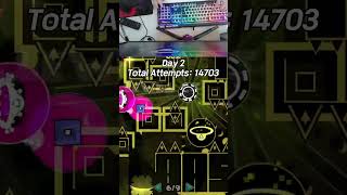 Day 2 Of Verifying My Solo Extreme Demon #geometrydash #shorts #gaming #fyp #extremedemon