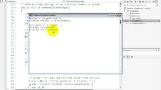 lesson05 02 Class Average Using Sentinel Controlled Repetition