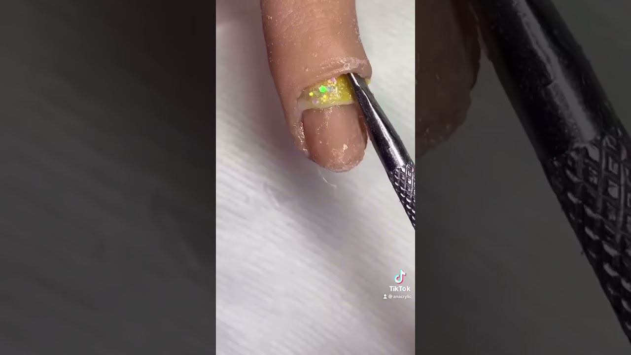 TIKTOK SATISFYING NAIL CLEANING OUT VIDEO 😳 YouTube