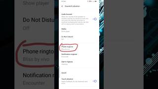 How To Change Ringtone In Vivo Mobiles ringtone settings vivo viralshorts trendingshorts short