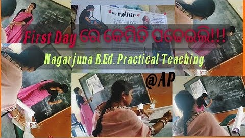 First Day Practical Teaching😧Andhra B. Ed. IEnglish Method#teachingvideo#odiajhiorupa#nagarjunaB.Ed