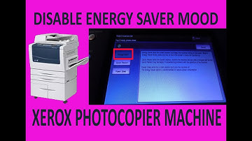 ENENRGY SAVER MOOD DISABLE PROBLEM SOLUTION XEROX PHOTOCOPIER MACHINE