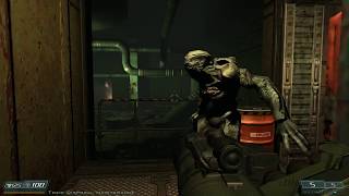 Doom 3 BFG Edition - 2018 Revenant and Cacodemon Fight