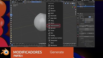 Multiresolution | Modificadores Generate 4 | Blender 2.92 Curso