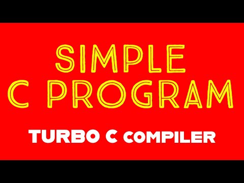 Write a Simple Program in C Language | Turbo C Compiler | Detailed Explanation  #cprogramming