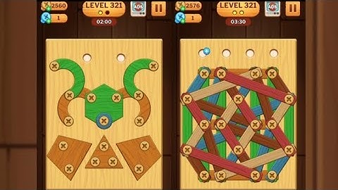 Screw Puzzle: Wood Nut & Bolt - Level 321