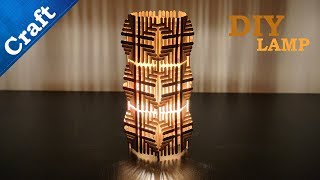 How to make Ice Cream / Popsicle Sticks Tower Lamp