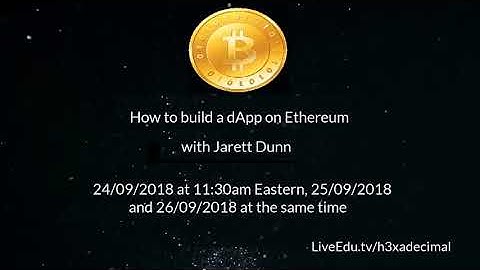 Intro How to build a dApp on Ethereum