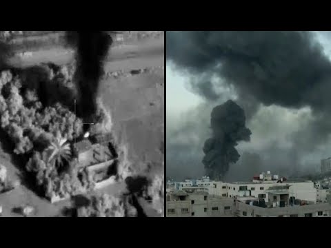 Snimci vazdušnih udara na Gazu