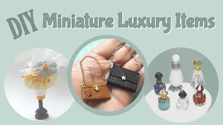 DIY MINIATURE Boutique Luxury PRODUCTS / ACCESSORIES | Part 2 | Items Made For Miniature Boutique