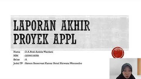 Software Analysis and Design | Website Sistem Reservasi Kamar Hotel