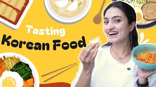 Korean food 🥘 | Tasting | Spicy 🌶️ | BBQ Noodles 🍝 | @VaisshnaviStudios