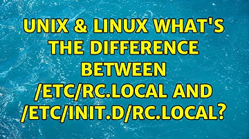 Unix & Linux: What