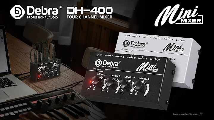 D Debra DH400 Portable 4 Channel Audio Mixer
