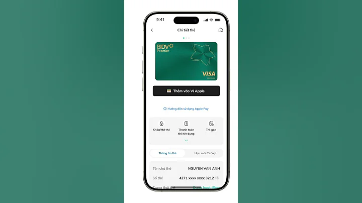 Thêm thẻ thanh toán Apple Pay thật đơn giản ngay trên BIDV SmartBanking của bạn!
