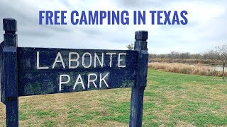 Free Camping at Labonte Park in Texas