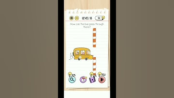 Level 55 how can the bus pass through there #braintest #shorts #aayupihu