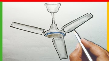How to Draw a Ceiling Fan Drawing Easy step by step | Drawing Tutorial Art | Simple Drawing