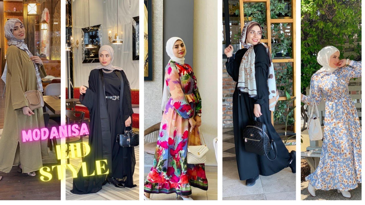 عبايات وفساتين العيد من مودانيساmodanisa  تنسيقات جديدة وانيقة 😉😍