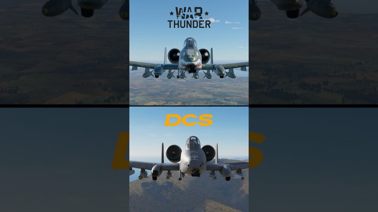 War Thunder VS DCS - A-10 Cannon