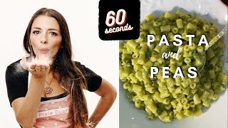 Pasta and Pea Recipe in 60 Seconds