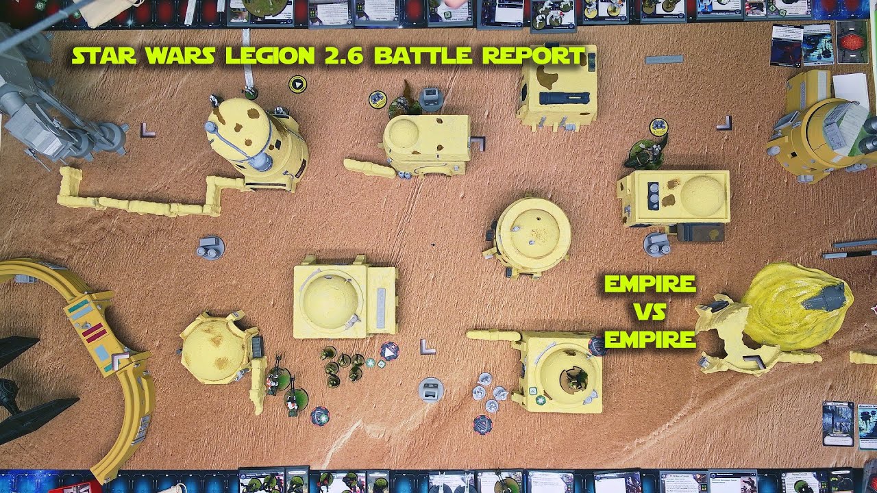 Star Wars Legion 2.6 Battle Report - Empire vs Empire - YouTube
