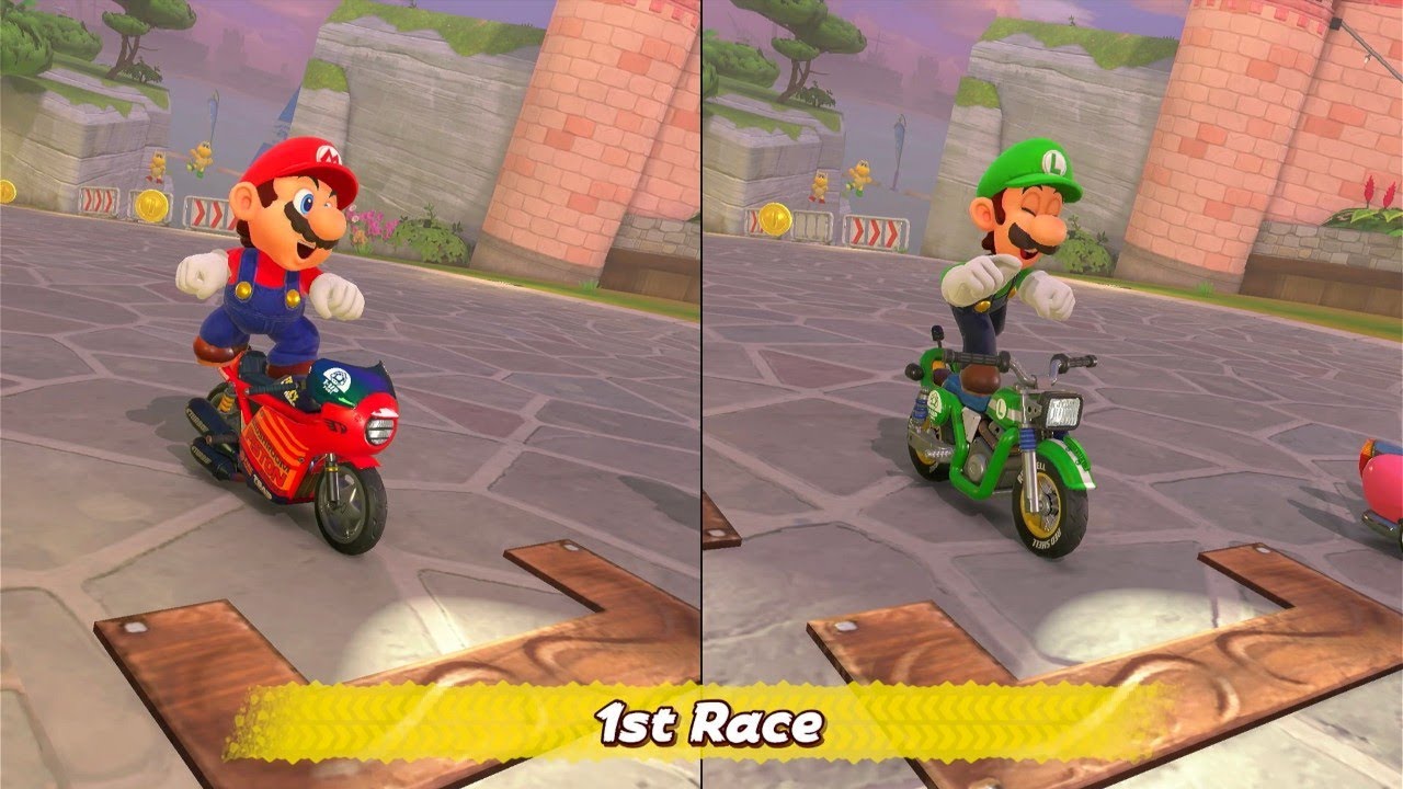 Mario Kart World | Banana Cup | 2 Player (Mario vs Luigi) | 4K