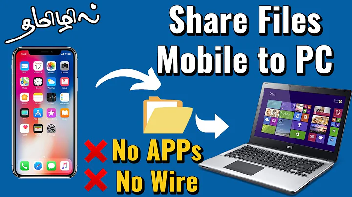 📱💻 How to Transfer Files from Mobile to Laptop | Android Phone to PC File Share | Wireless | Tamil